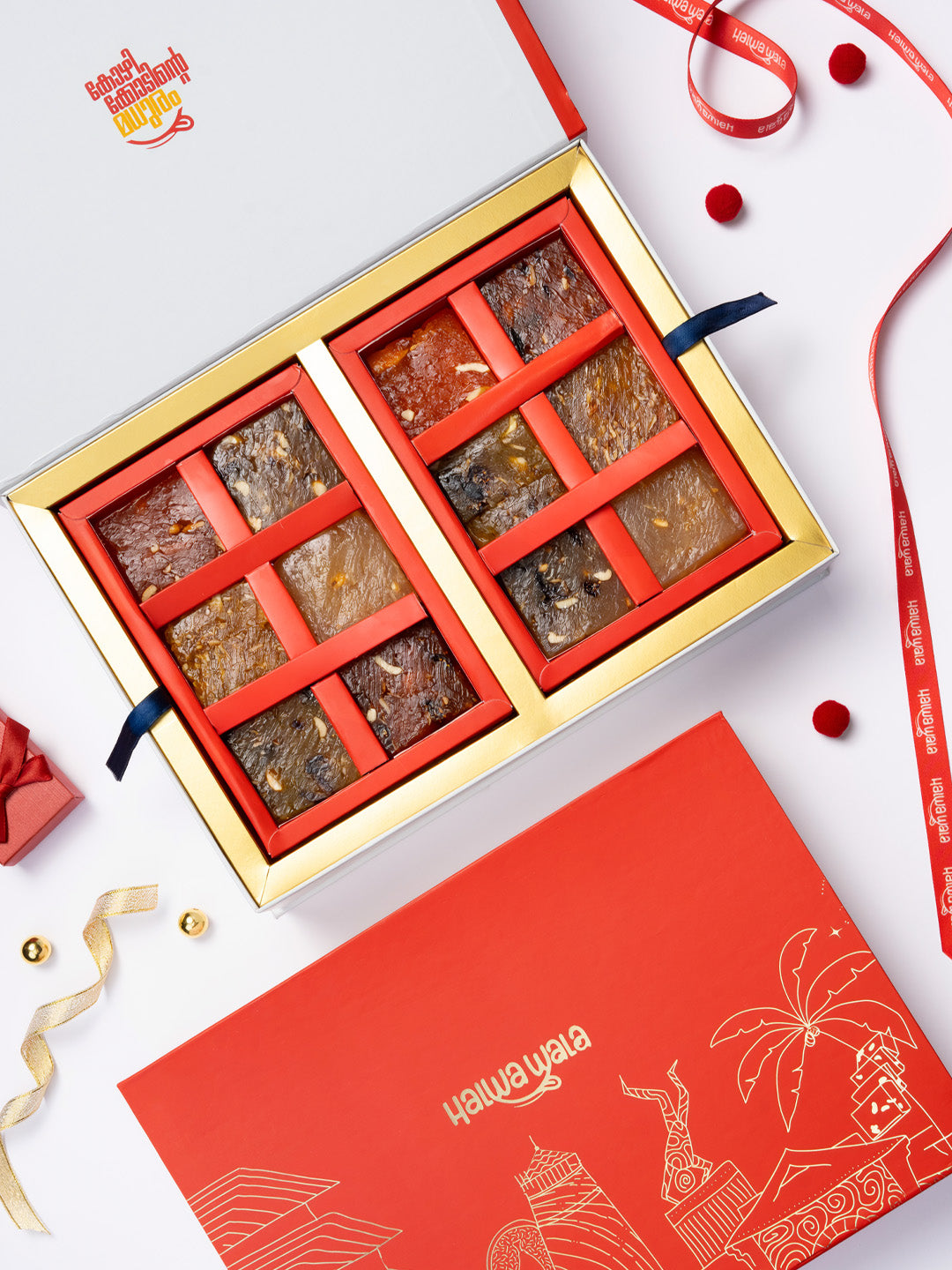 12 variety Kozhikoden Halwa Gift Box 1kg