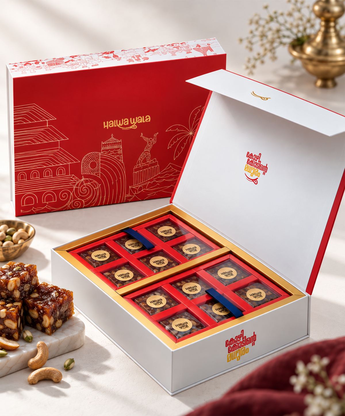 12 variety Kozhikoden Halwa Gift Box 1kg